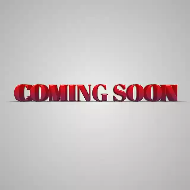 Free download Coming Soon Red Announcement -  free illustration to be edited with GIMP free online image editor