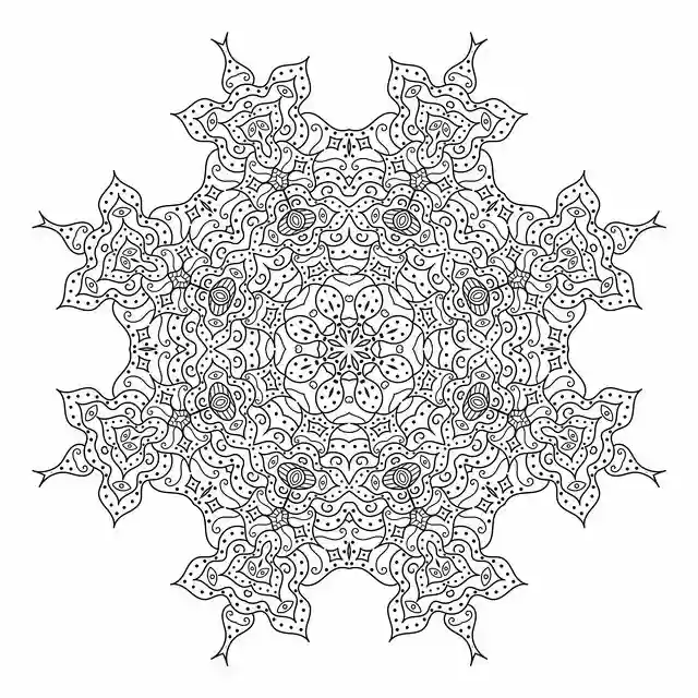Free download Complex Mandala Coloring -  free illustration to be edited with GIMP free online image editor