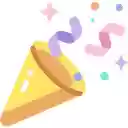 Confetti Demo App  screen for extension Chrome web store in OffiDocs Chromium