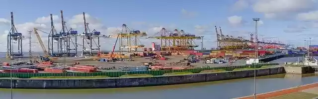 Free download Container Terminal -  free photo or picture to be edited with GIMP online image editor