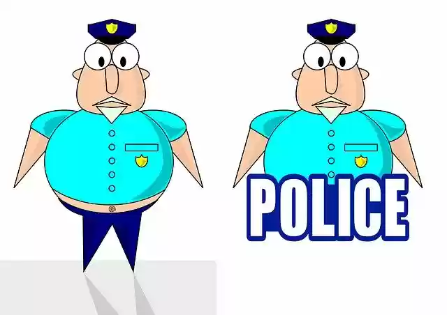 Free download Cop Illustration Drawing -  free illustration to be edited with GIMP free online image editor