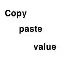 Copy paste value  screen for extension Chrome web store in OffiDocs Chromium