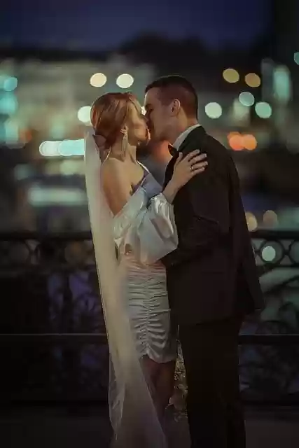 Free download couple wedding man bride kiss free picture to be edited with GIMP free online image editor