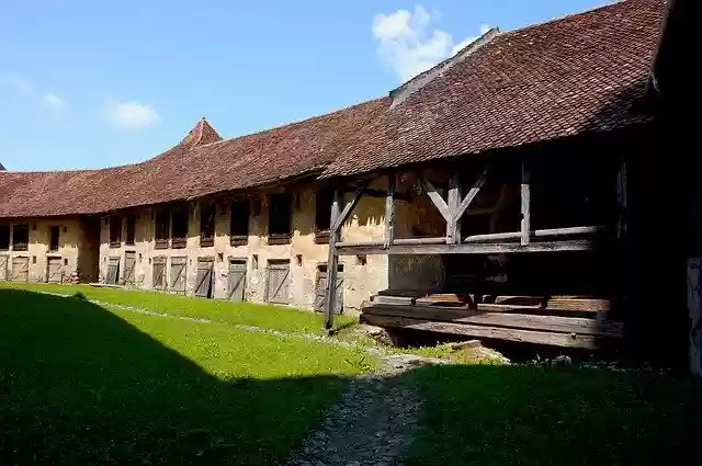 Free download Courtyard Romania Petersberg -  free photo or picture to be edited with GIMP online image editor