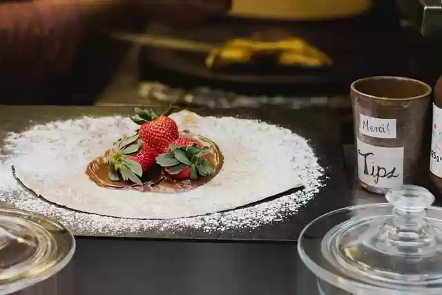 Free download crepes strawberries dessert meal free picture to be edited with GIMP free online image editor