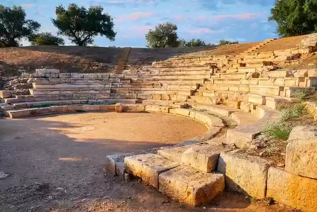 Free download crete amphitheater greece nature free picture to be edited with GIMP free online image editor