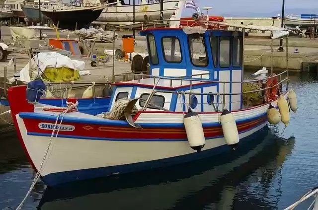 Free download Crete Marina Traditional Boat -  free photo or picture to be edited with GIMP online image editor