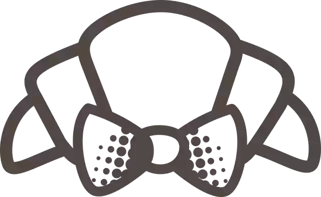 Free download Croissant Fancy Bow - Free vector graphic on Pixabay free illustration to be edited with GIMP free online image editor