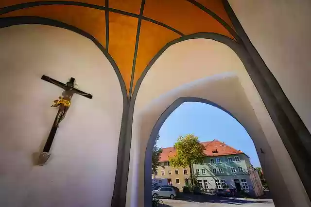 Free download crucifix bayertor landmark interior free picture to be edited with GIMP free online image editor