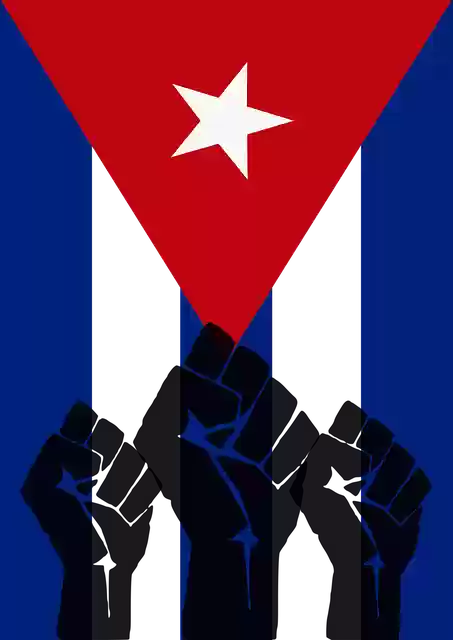 Free download Cuba Revolution Fist Cuban - Free vector graphic on Pixabay free illustration to be edited with GIMP free online image editor