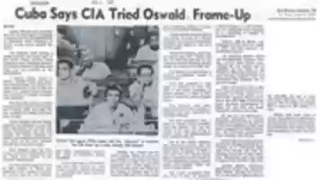 Free download Cuba Says CIA Tried Oswald Frame-Up free photo or picture to be edited with GIMP online image editor