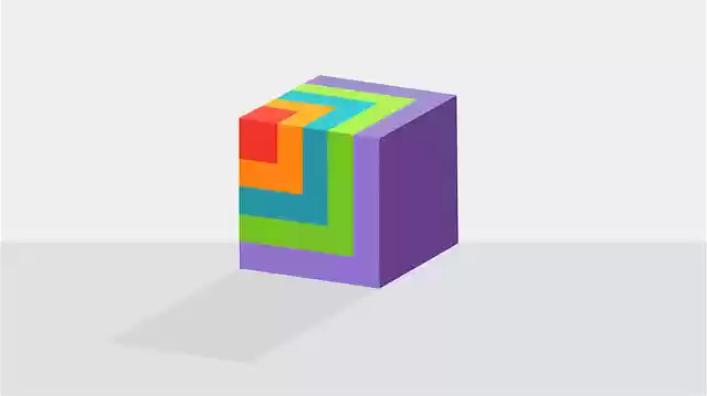 Free download Cube Color Geometric - Free vector graphic on Pixabay free illustration to be edited with GIMP free online image editor