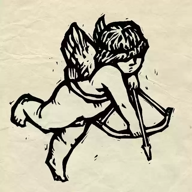Free download Cupid Drawing Parchment -  free illustration to be edited with GIMP free online image editor
