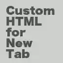 Custom HTML for New Tab  screen for extension Chrome web store in OffiDocs Chromium