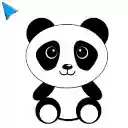 Cute Panda Cursor  screen for extension Chrome web store in OffiDocs Chromium
