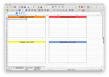 قالب رایگان کارت روزانه، 3X5 Horizonal معتبر برای LibreOffice، OpenOffice، Microsoft Word، Excel، Powerpoint و Office 365