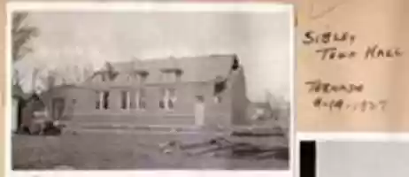 Free download Damage To Sibley Town Hall 1927 free photo or picture to be edited with GIMP online image editor