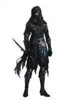 Free download Dark Blue Assassin - Artwork free photo or picture to be edited with GIMP online image editor