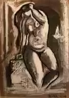 دانلود رایگان David Reuter Musician Artist - Study of Carl Newman Standing Female Nude توسط دیوید رویتر عکس یا تصویر رایگان برای ویرایش با ویرایشگر تصویر آنلاین GIMP