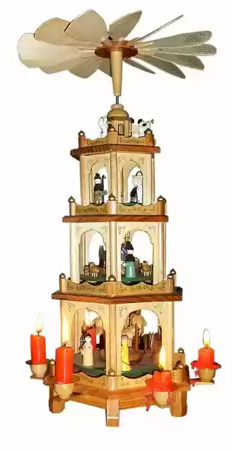 Free download Deco Christmas Pyramid -  free photo or picture to be edited with GIMP online image editor