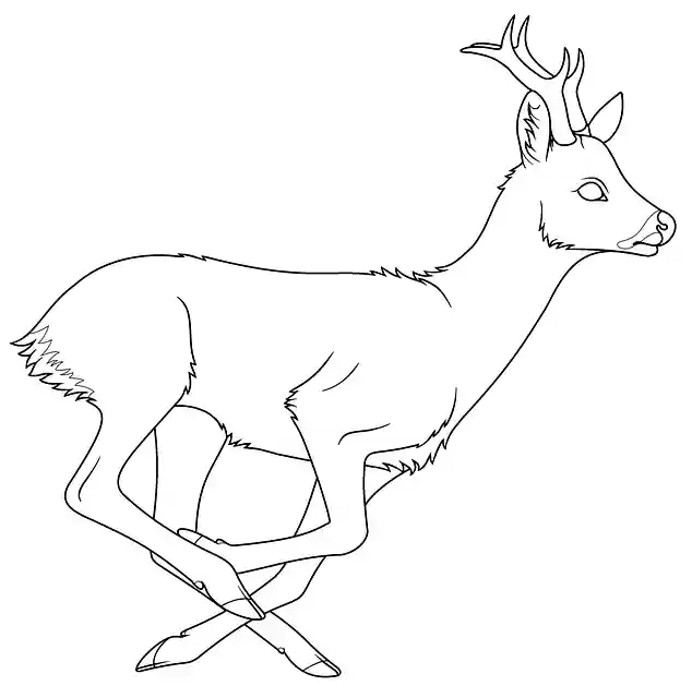 Free download Deer Roe Outline -  free illustration to be edited with GIMP free online image editor