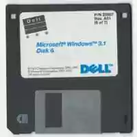 Free download DELL Windows 3.1 Diskette Label free photo or picture to be edited with GIMP online image editor