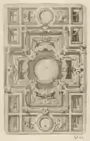 Free download Design for a Ceiling with Strapwork and a Cross-shaped Center free photo or picture to be edited with GIMP online image editor
