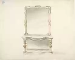 Free download Design for a Mirrored Marble Table Ornamented with Gold free photo or picture to be edited with GIMP online image editor