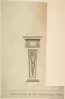 Free download Design for a Pedestal, for Richmond House, Whitehall, London free photo or picture to be edited with GIMP online image editor