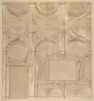 Free download Design for a Wall and Ceiling with Frames and Decorations in Stucco free photo or picture to be edited with GIMP online image editor