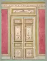 Free download Design for double doors decorated in the rococco style free photo or picture to be edited with GIMP online image editor