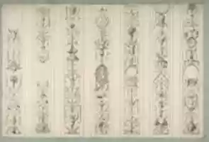 Free download Design for Seven Vertical Panels of Arabesque Decoration, Farnsborough, England free photo or picture to be edited with GIMP online image editor