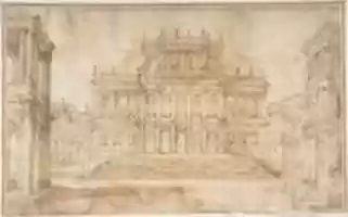 Free download Design for Stage Set with Porticoed Palazzo free photo or picture to be edited with GIMP online image editor