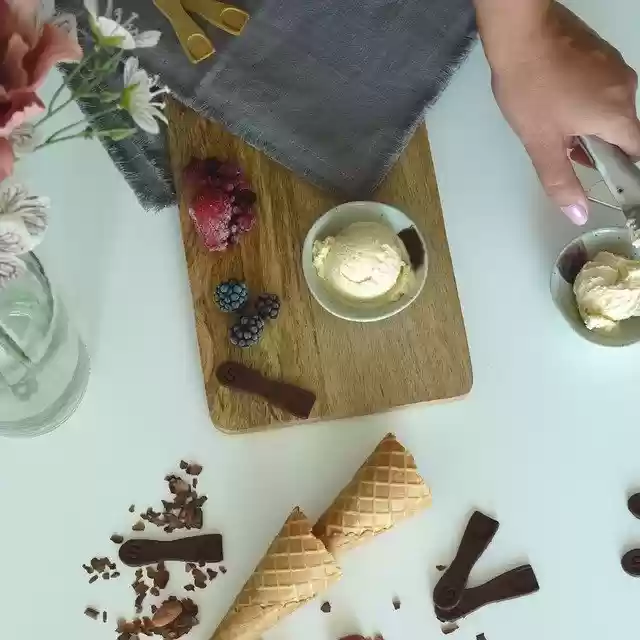 Free download dessert ice cream sundae waffle free picture to be edited with GIMP free online image editor