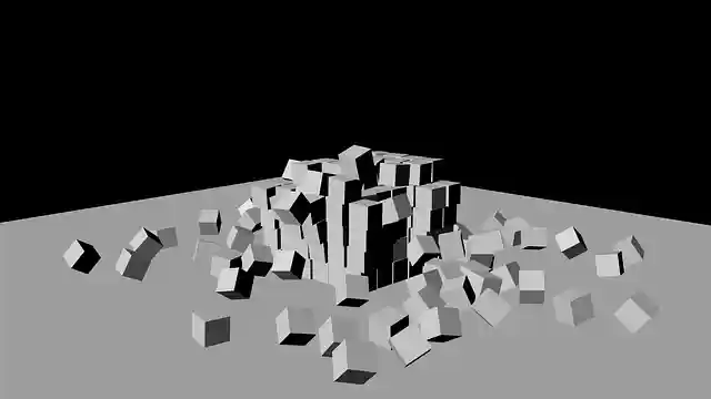 Free download Destruction Cubes -  free illustration to be edited with GIMP free online image editor
