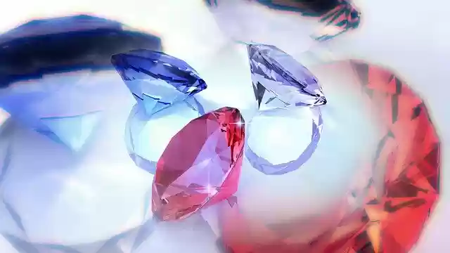 Free download Diamonds Red Blue free illustration to be edited with GIMP online image editor