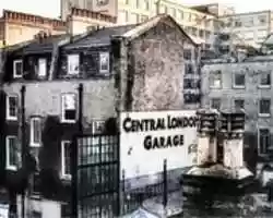 Free download Digital Charcoal Drawing and Watercolor Painting of the London Central Garage  free photo or picture to be edited with GIMP online image editor