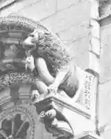 Free download Digital Charcoal Drawing of a Lion Sculpture on the Duomo di San Martino in Lucca free photo or picture to be edited with GIMP online image editor