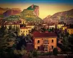 Free download Digital Oil Painting of Arco in Italy free photo or picture to be edited with GIMP online image editor