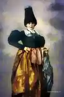 Free download Digital Oil Painting of a Woman from Tyrol free photo or picture to be edited with GIMP online image editor