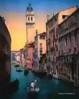 Free download Digital Oil Painting of San Giorgio dei Greci in Venice free photo or picture to be edited with GIMP online image editor