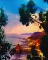 Free download Digital Oil Painting of the Big Sur Coastline free photo or picture to be edited with GIMP online image editor