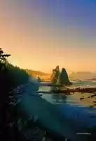 Free download Digital Oil Pastel Drawing of Rialto Beach free photo or picture to be edited with GIMP online image editor