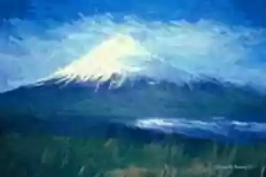 Free download Digital Oil Sticks Painting of Mount Cleveland free photo or picture to be edited with GIMP online image editor