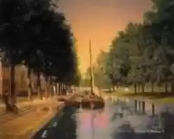 Free download Digital Pastel Drawing of the Princess Canal in the Hague, Netherlands free photo or picture to be edited with GIMP online image editor