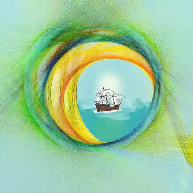 Free download Digital Porthole Sea -  free photo or picture to be edited with GIMP online image editor