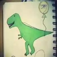Free download Dino Party Logo free photo or picture to be edited with GIMP online image editor