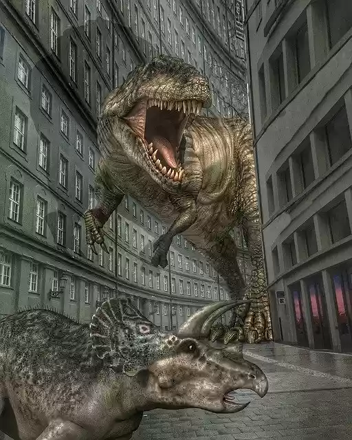 Free download Dinosaurs City -  free illustration to be edited with GIMP free online image editor