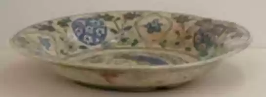Free download Dish Depicting a Woman Bust and Floral Decoration free photo or picture to be edited with GIMP online image editor