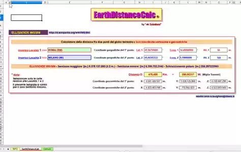 Free download Distanza tra due località italiane DOC, XLS or PPT template free to be edited with LibreOffice online or OpenOffice Desktop online